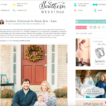 Feature on Southern Weddings!