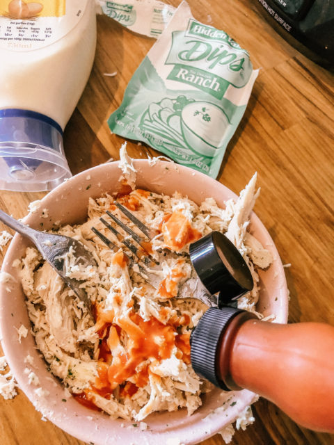 Our Go-To Crockpot Buffalo Chicken